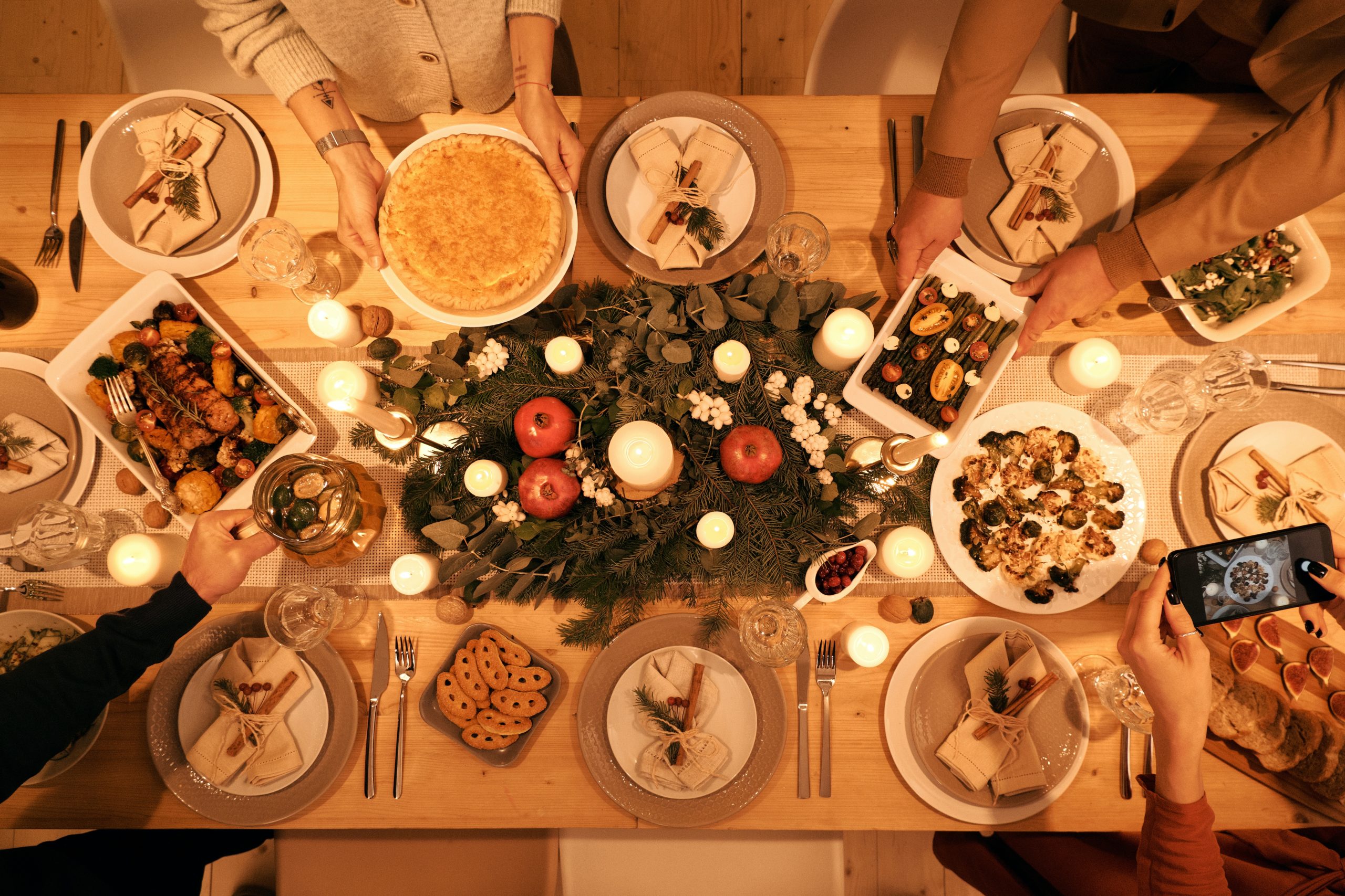 Christmas meal team building